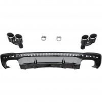 Diffuseur arriere AUDI A4 B9 facelift sline 19-23 - Look S4