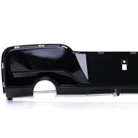 Diffuseur arriere BMW serie 1 F20 F21 phase 1 sortie simple noir brillant