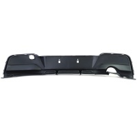 Diffuseur arriere BMW serie 1 F20 F21 phase 1 sortie simple noir mat