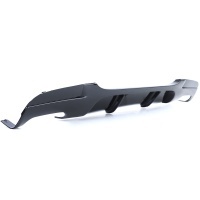 Diffuseur arriere BMW serie 3 E90 double sortie double noir brillant  M-P