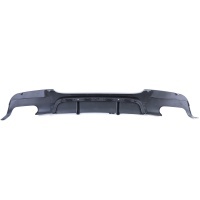 Diffuseur arriere BMW serie 3 E90 double sortie double noir brillant  M-P