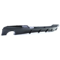 Diffuseur arriere BMW serie 5 F10 F11 sortie double simple look mperf - brillant