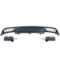 Diffuseur arriere AUDI A6 C7 4G 10-14 - Look S6 - Noir