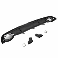 Diffuseur arriere AUDI A7 C7 sportback 10-14 - Look RS7 - Noir Brillant