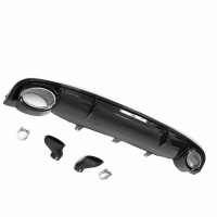 Diffuseur arriere AUDI A7 C7 sportback 10-14 - Look RS7 - Noir Brillant