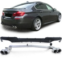 Kit Diffuseur Echappement BMW serie 5 F10 F11 duplex - Mat