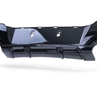 Diffuseur arriere BMW serie 1 F20 F21 phase 1 double sortie simple - brillant