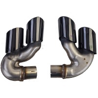 Embouts - Pots Echappements inox noir BMW X5 G05 X6 G06 - look m