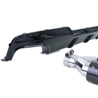Kit Diffuseur Echappement BMW serie 5 F10 F11 - 4 tubes carbone - Brillant