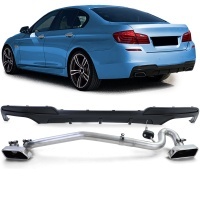 Kit Diffuseur Echappement BMW serie 5 F10 F11 duplex look V8 - Mat