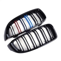 Grilles calandre BMW Serie 4 F32 F33 F36 - Noir Brillant Mpower