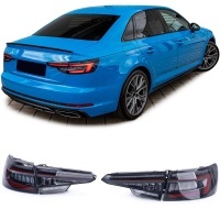 HELLA 2 Feux AUDI A4 S4 B9 8W Limousine Fumé / Noir 15-18