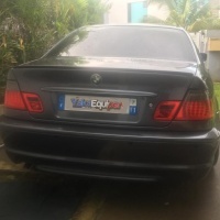 2 Feux arriere BMW Serie 3 E46 Coupe 03-06 - Rouge Fume