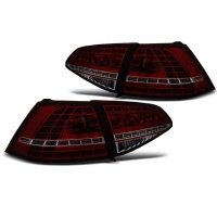 2 Feux arriere dynamiques VW Golf 7 - LED look R - Rouge Fume