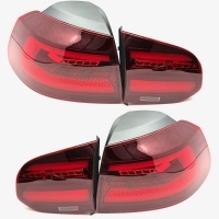 2 Feux arriere VW Golf 6 - fullLED dynamiques - look G8 - Rouge Cerise
