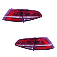 2 Feux arriere VW Golf 7 - LED - Rouge