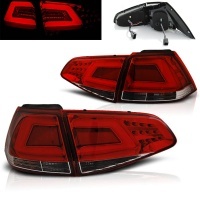 2 Feux arriere VW Golf 7 12-17 - LED BAR - Rouge