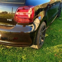 2 Feux arriere VW Polo 6R dynamiques - fullLED - Rouge Cerise