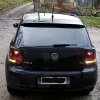 2 Feux arriere VW Polo 6R 09-14 - look GTI - Rouge teinté