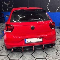 2 Feux arriere VW Polo 6 AW - progressif - fullLED dynamiques - Rouge Cerise