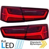 2 Feux arriere LED AUDI A6 C7 - fullLed Rouge - Dynamiques