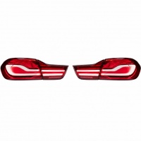 2 Feux arrière Full LED look Facelift pour BMW Série 4 F32 / F33 / F36 13-19 - Rouge