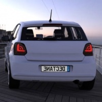 2 Feux arriere carDNA VW Polo 6R 09-17 - fullLED dynamiques - Noir teinté