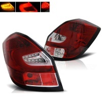 2 Feux arriere LED Skoda Fabia II - 07-14 - Rouge