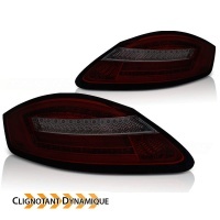 2 Feux Porsche Boxster Cayman 987 fullLED dynamiques 04-08 - Rouge fume