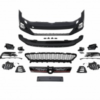 Pare choc avant look G7.5 GTI avec calandre pour VW Golf 7 12-17