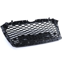 Grille calandre Audi A4 B9 8W 15-19 - look RS4 - Noir Brillant