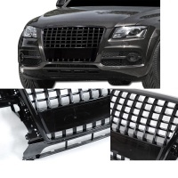 Grille calandre Audi Q5 - look S phase 1 - Noir Brillant - PDC