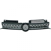 Grille calandre VW Golf 6 (VI) - look GTD- Noir chrome