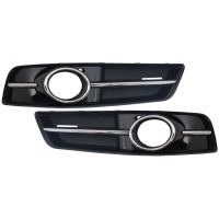 Grilles antibrouillard Audi A3 8P facelift 08-12 - Noir brillant - look S3