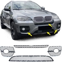 Kit Grilles look M - BMW X6 E71 06-14 - Noir Mat