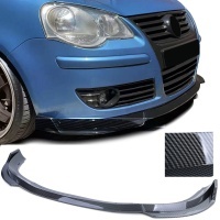 Spoiler lame avant VW Polo 4 9N3 05-09 - look sport carbone