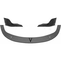 Spoiler lame avant - BMW Serie 5 E60 E61 03-10 - noir carbone