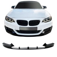 Spoiler lame pare choc - BMW Serie 2 F22 F23 13-20 - mperf - noir brillant
