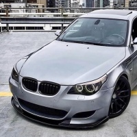 Spoiler lame avant - BMW Serie 5 E60 E61 M5 03-10 - noir brillant