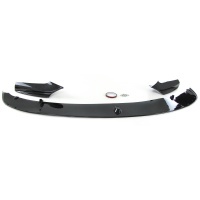 Spoiler lame pare choc - BMW Serie 5 F10 F11 10-17 - look mperf 1 piece - noir carbone