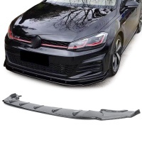 Spoiler lame avant - VW GOLF 7 7.5 GTI 12-20 - noir carbone brillant