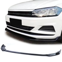 Spoiler lame avant VW Polo 6 - AW 17-21 - look sport noir brillant