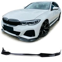Spoiler lame pare choc - BMW Serie 3 G20 G21 18-21  - look mperf - noir brillant