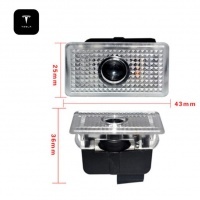 Pack Ghost LED Light Bas de porte - Logo Tesla