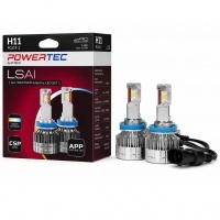 2 Ampoules LED M-Tech All Weather Adaptive Bluetooth H11 - 2800K - 6500K - Blanc pur