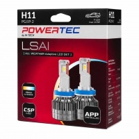 2 Ampoules LED M-Tech All Weather Adaptive Bluetooth H11 - 2800K - 6500K - Blanc pur