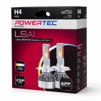 2 Ampoules LED M-Tech All Weather Adaptive Bluetooth H4 - 2800K - 6500K - Blanc pur