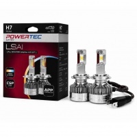 2 Ampoules LED M-Tech All Weather Adaptive Bluetooth H7 - 2800K - 6500K - Blanc pur