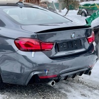 Diffuseur arriere BMW serie 4 F32 F33 F36 double sortie - noir brillant