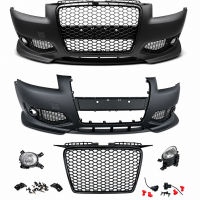 Pare choc avant AUDI A3 05-08 Look RS3 - Noir brillant